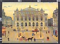 ZO4330 Illustrazione MICHEL DELACROIX LA PLACE DE L OPERA PARIS